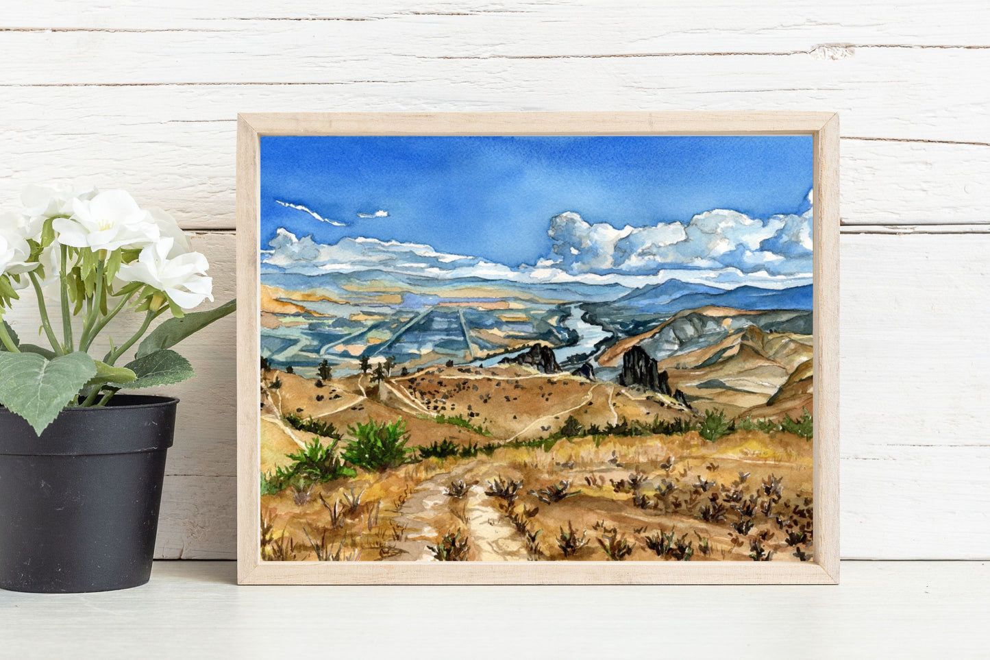 Saddlerock, Wenatchee, WA | Original Watercolor Painting - Emma H. Baldwin
