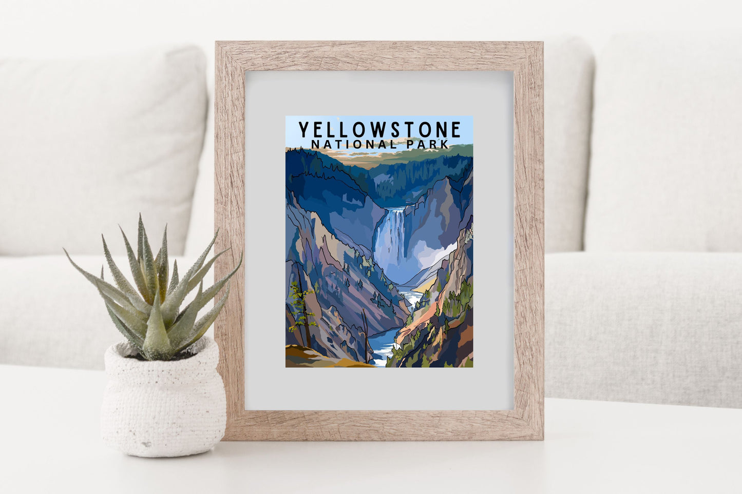 Yellowstone National Park Travel Print