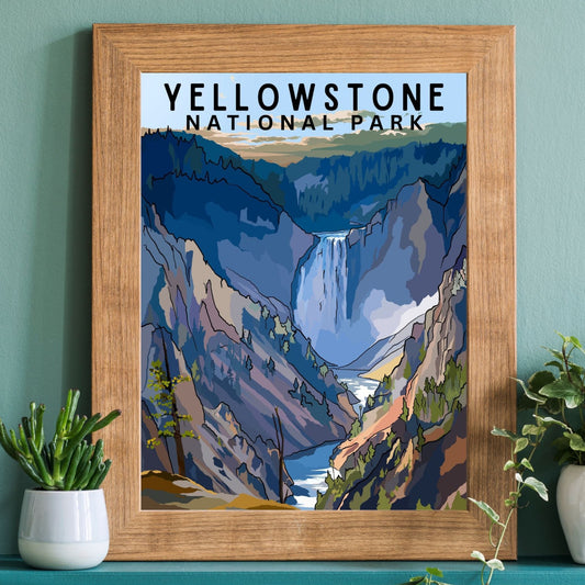 Yellowstone National Park Travel Print