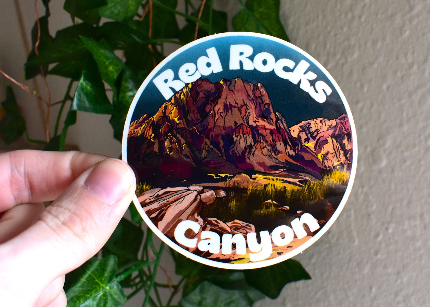 Red Rocks Canyon Sticker | National Parks Vinyl Decal