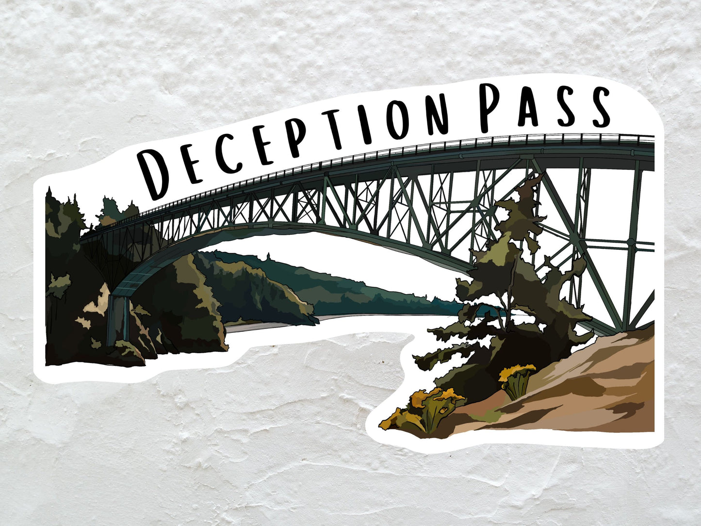 Deception Pass, Washington Sticker | Whidbey Island – Wild Life Design Co.